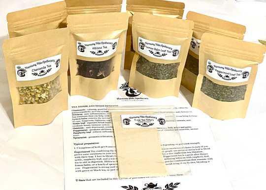 Teas Me Kit Blend Your Own Herbal Teas With These Starter Usda Organic Herbal Teas Sturdy, Resealable Packaging, Tea Filters Included