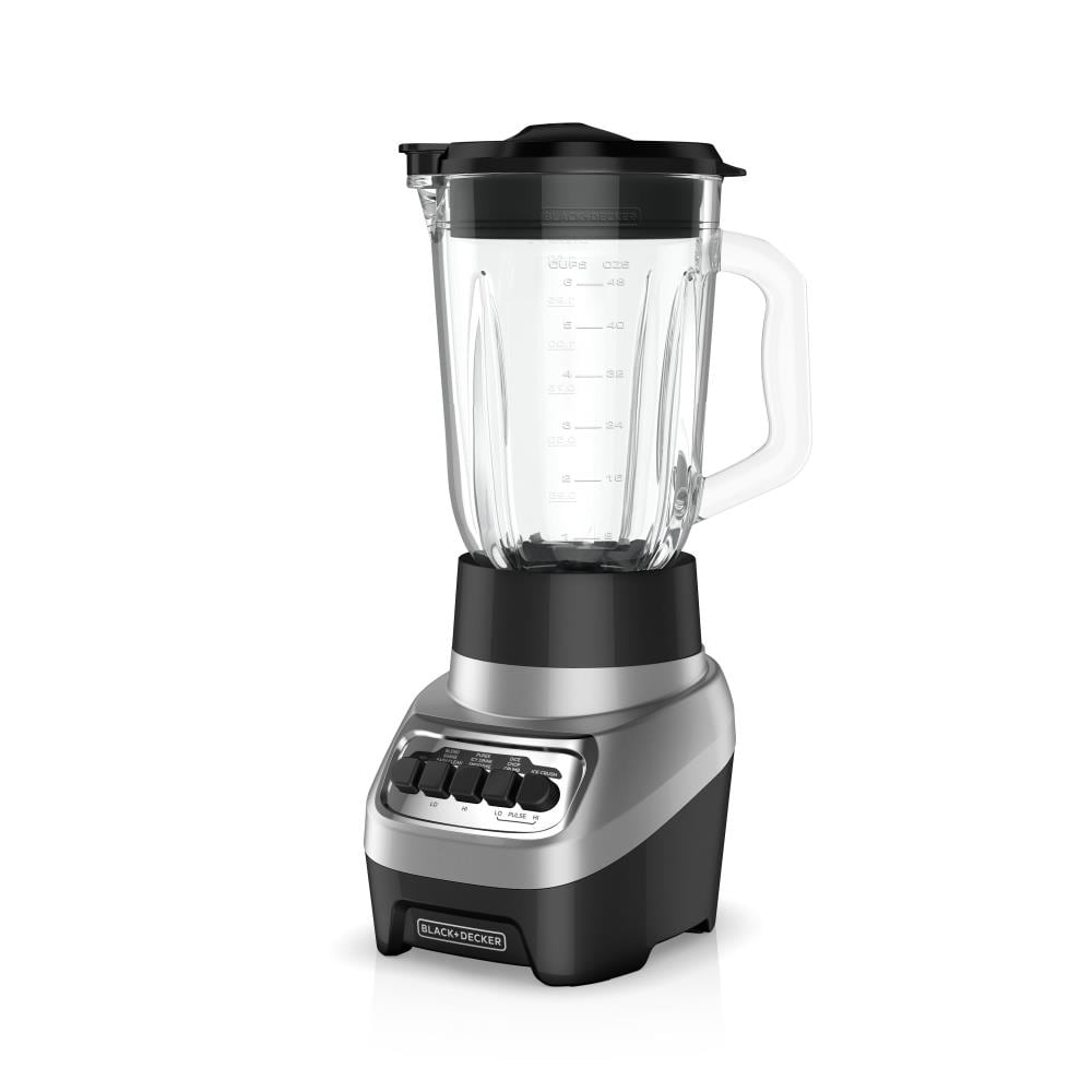 BLACK+DECKER PowerCrush 48-oz Silver 700-Watt Pulse Control Blender Stainless Steel | BL1230SG