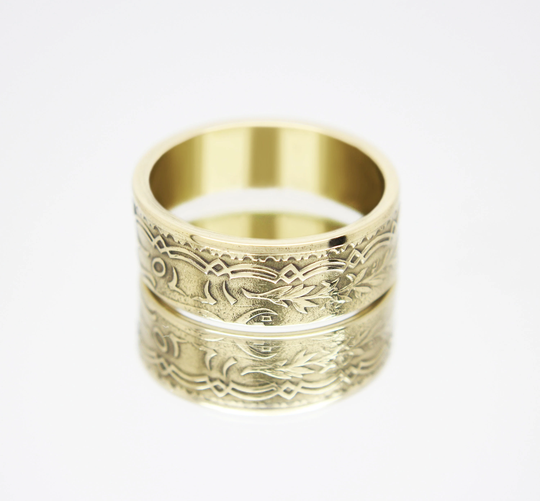 Tunisia Coin Ring 5 Franc 1946 Coin Rings For Men Women Mens Wedding Anniversary Promise Engagement Bands