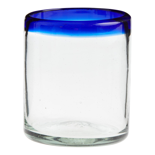 Blue Rocco Double Old Fashioned Glass Set Of 4 by World Market