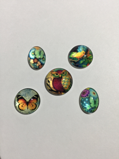 New 3D Cabochon Nature Set, Jewelry, Embellishments, Journaling, Scrapbooking, Collages