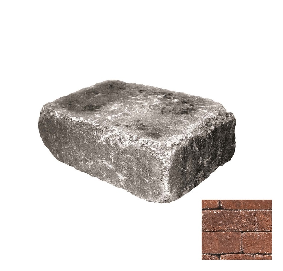 Belgard Weston 12-in L x 4-in H x 8-in D Harvest Blend Retaining Wall Block in Orange | 16250198