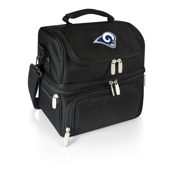 Picnic Time Los Angeles Rams Insulated Personal Cooler in Black | 512-80-175-334-2
