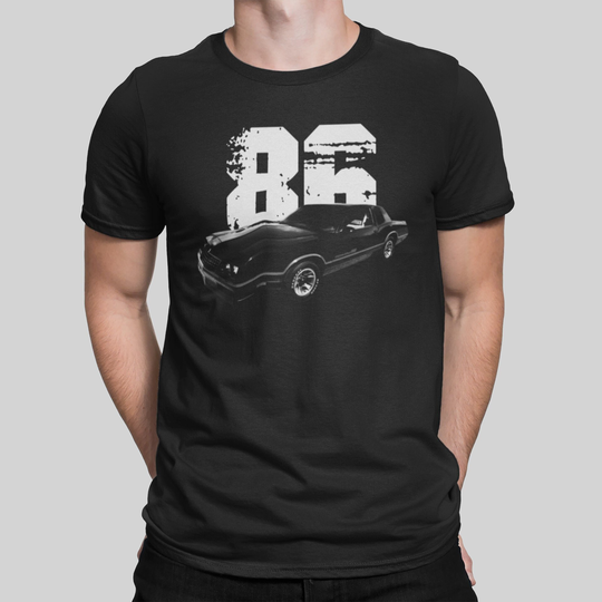 1986 Monte Carlo Ss Front Three Quarter View With Year T Shirt