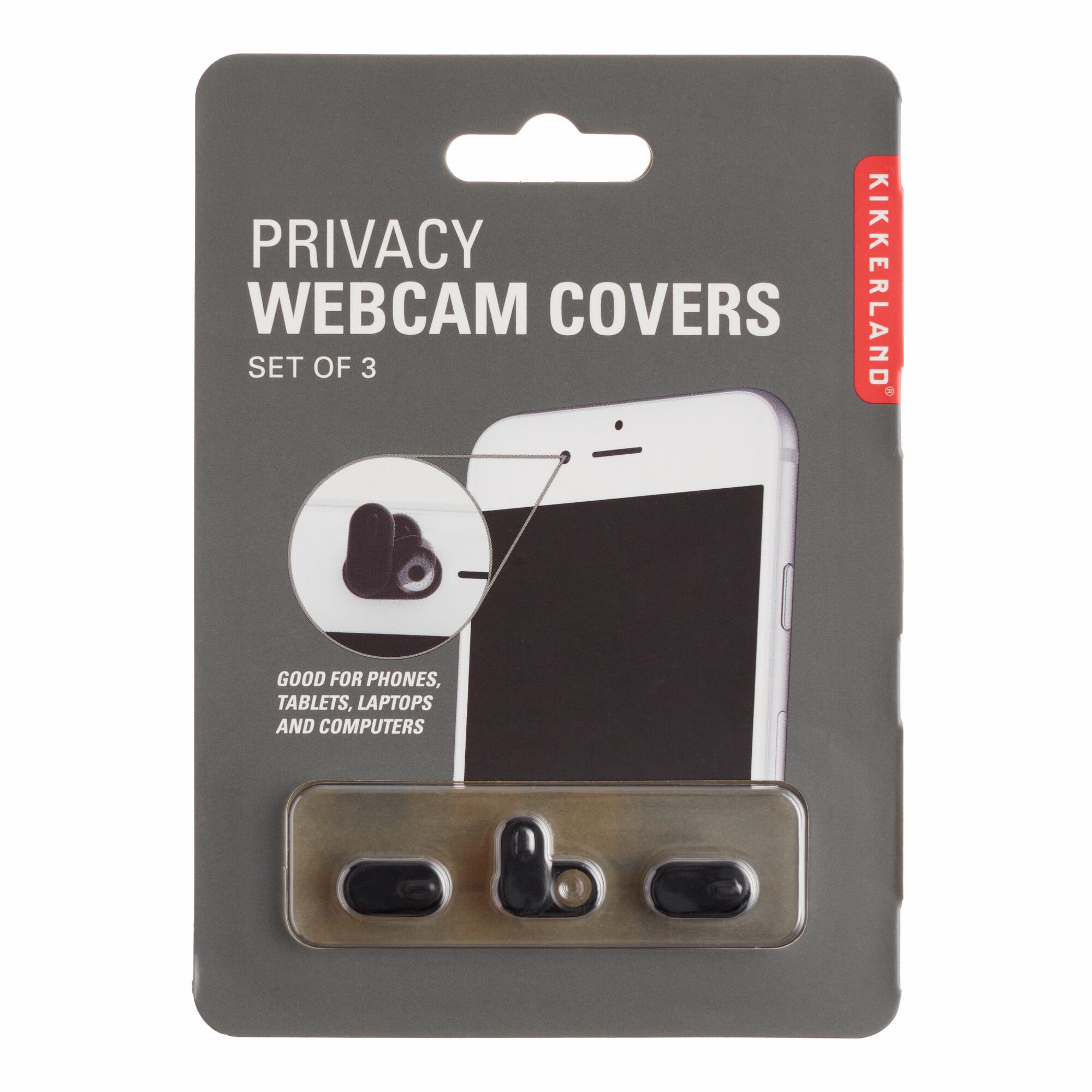 Kikkerland Black Privacy Webcam Covers 3 Pack by World Market