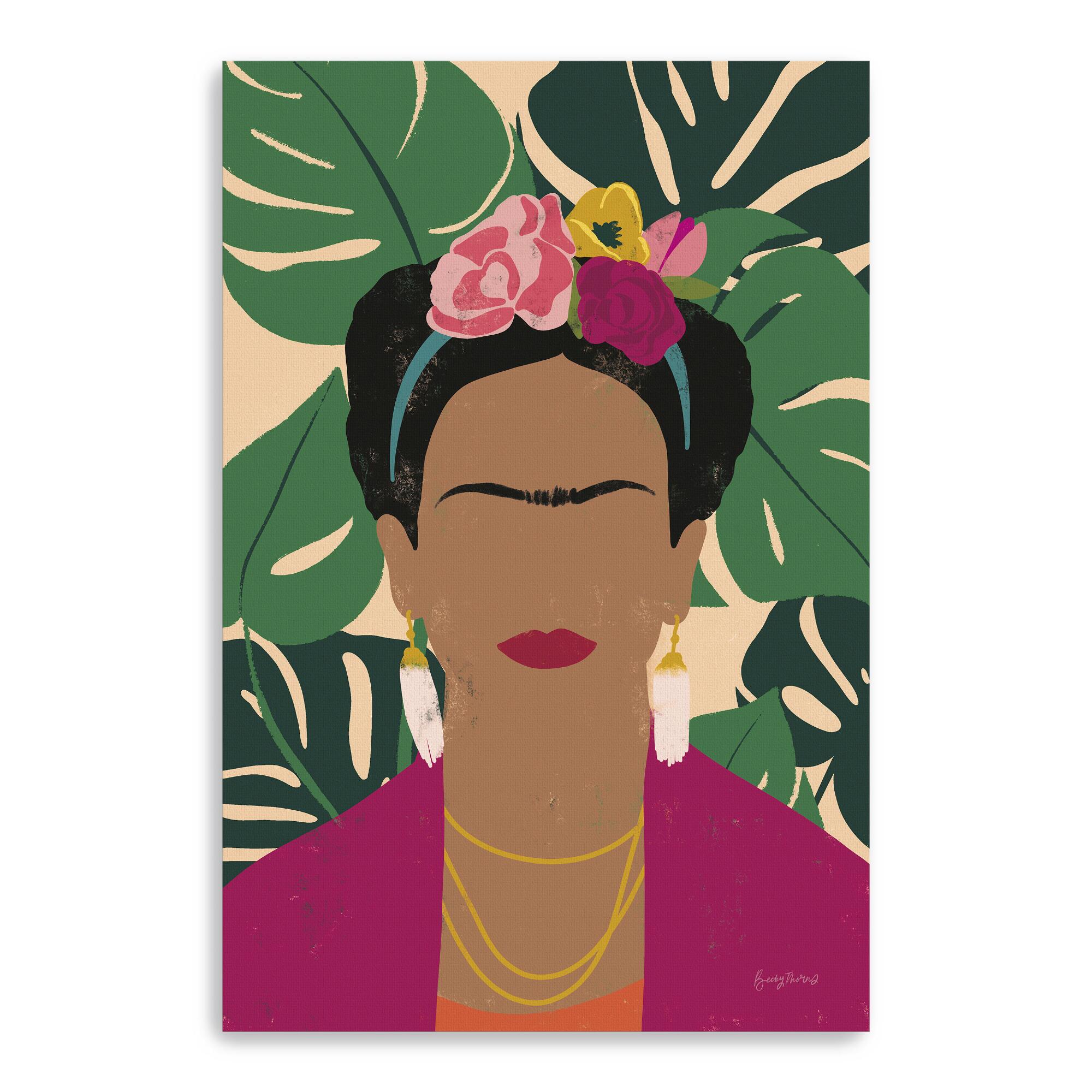 Frida Kahlo I Palms Canvas Wall Art - Medium by World Market