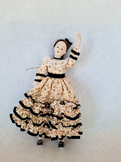 Norman Rockwell Porcelain Doll Ornament, Lovers, Saturday Evening Post, in Original Box