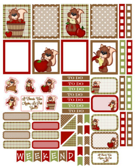 Fall Apple Harvest Squirrel Kit