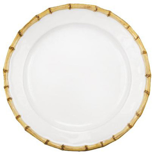 Juliska Bamboo Natural Dinner Plate 11"L, 11"W, 1"H