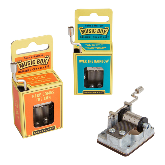 Kikkerland Crank Music Box: Blue by World Market
