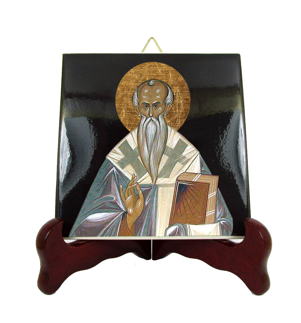 Saint Cyril Of Jerusalem - Christian Icon On Tile Religious St Orthodox Icons