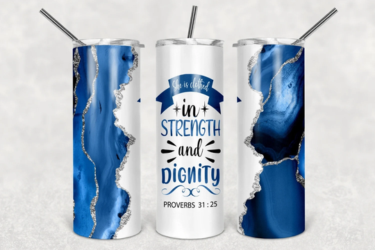 Inspirational Tumbler Sublimation Transfer, Ready To Press Sublimation Transfer, 20 Oz Skinny Tumbler, Full Wrap Heat 21