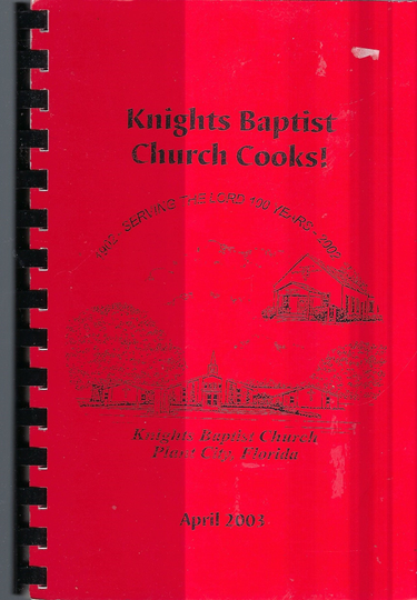 Plant City Florida Vintage Knights Baptist Church Cooks Cookbook Fl Community Favorite Recipes Collectible Souvenir Rare Local Cook Book