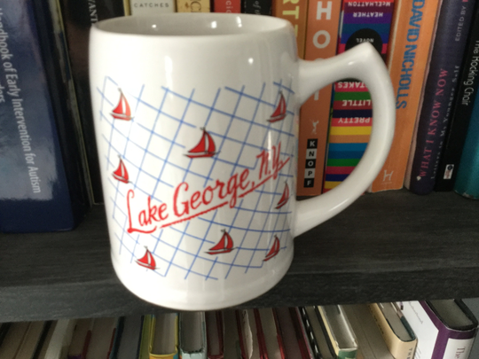 Lake George New York Travel Souvenir Rainbow Ceramic Vintage Mug Cup Beer Stein/Mugs/Beer Stein/Lake George