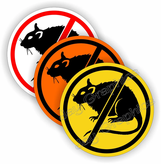 3 Pack Funny No Rats Hard Hat Stickers/Vinyl Safety Helmet Motorcycle Decals Foreman Laborer Construction Sticker Decal Usa