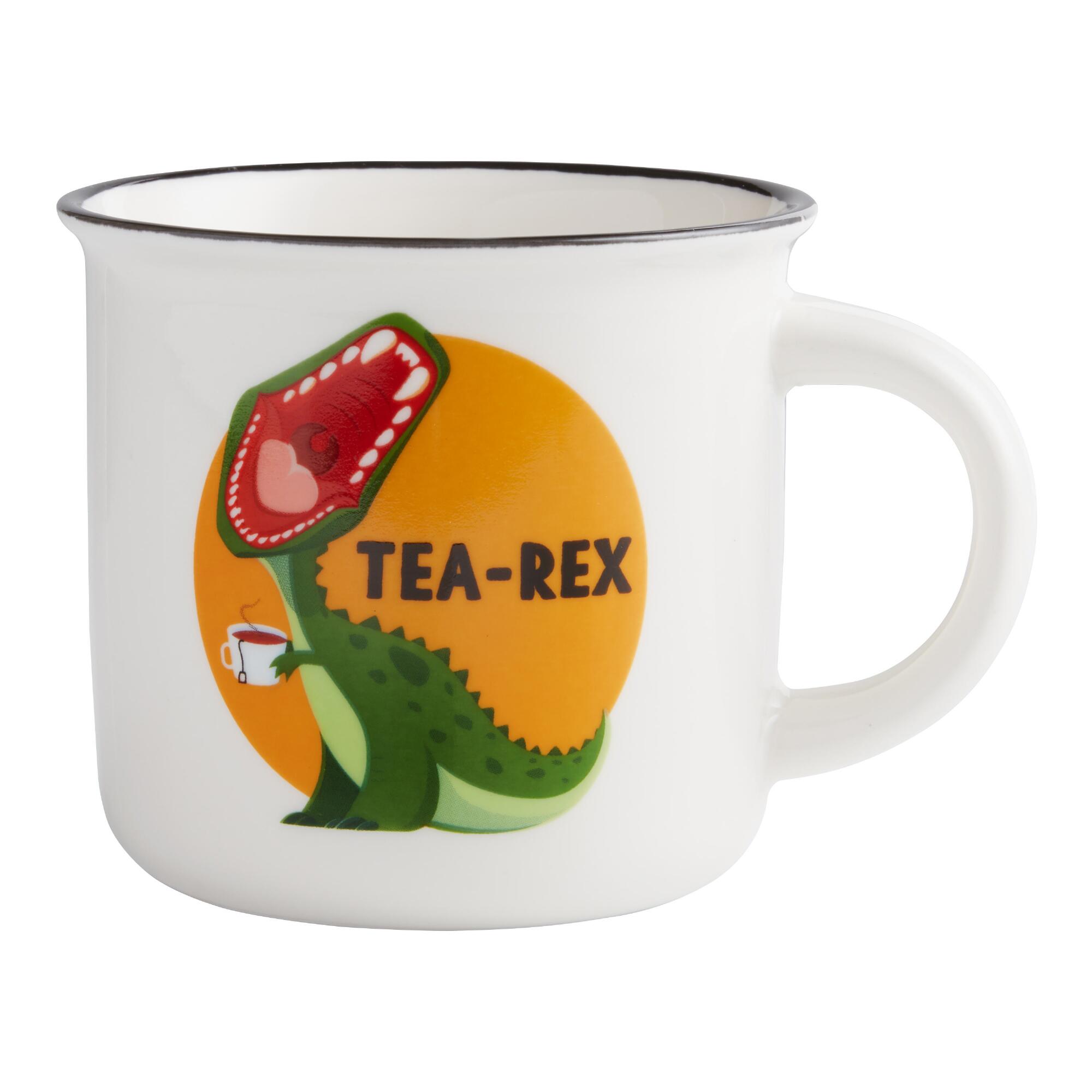 Legami Porcelain Tea Rex Mug: White by World Market