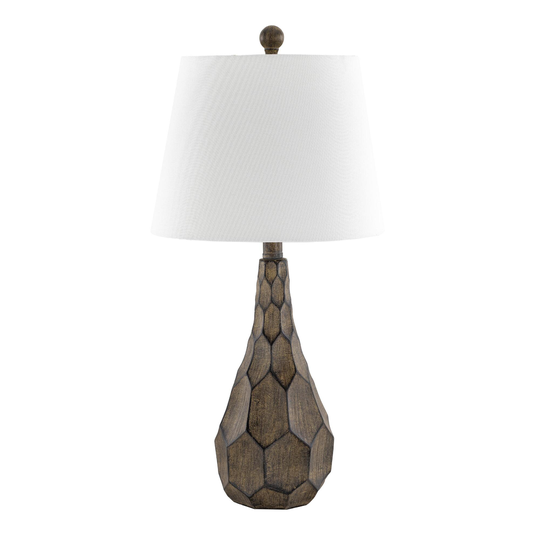 Gray Faceted Teardrop Belinda Table Lamp by World Market