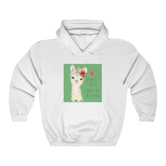 No Drama Llama Women's Unisex Heavy Blend Hoodie Sweatshirt