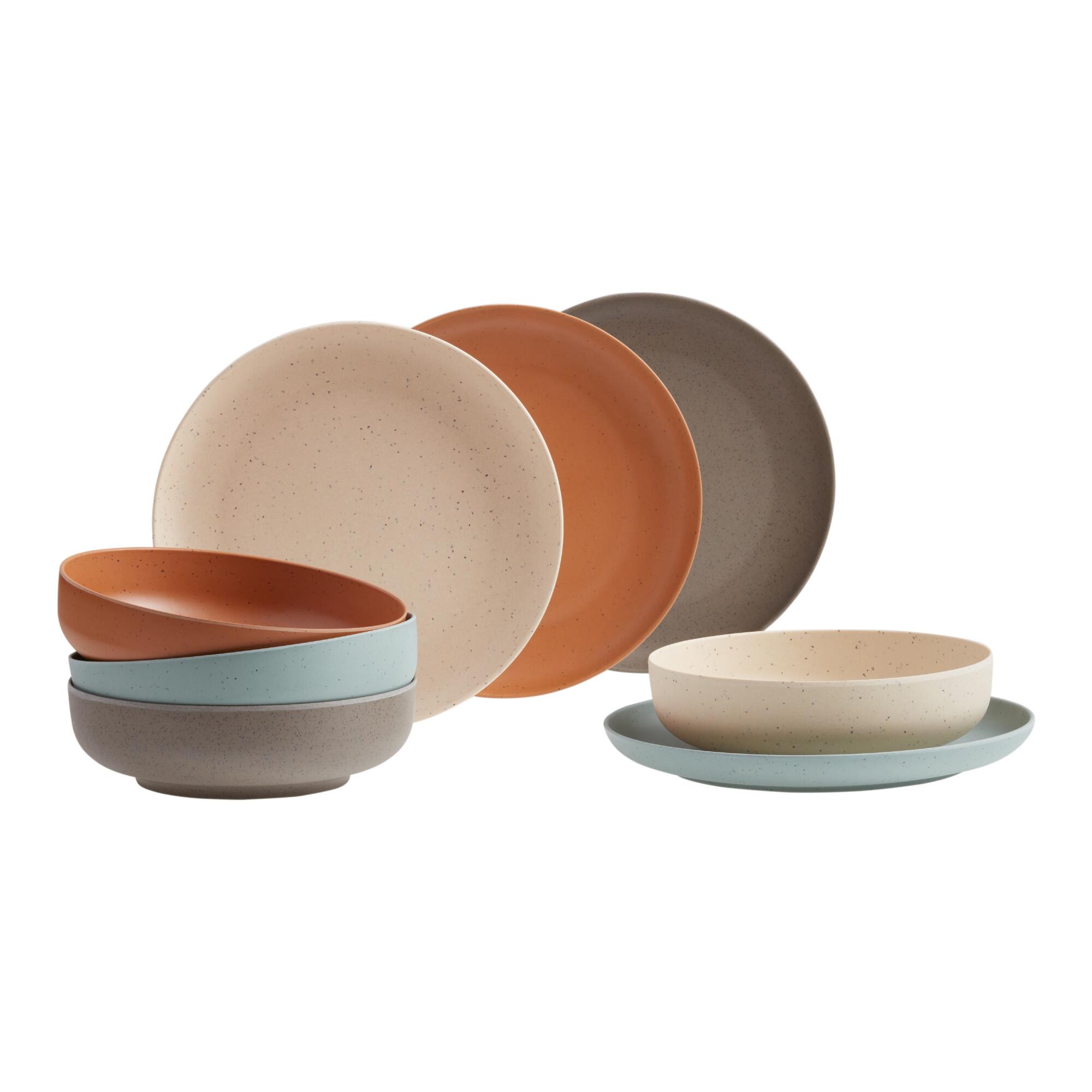 Bamboo Fiber and Coffee Grounds Dinnerware Collection by World Market
