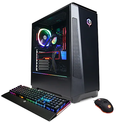 CyberPowerPC Gamer Supreme SLC10840 Liquid Cool Gaming Desktop Computer, AMD Ryzen 9, 32GB Memory, 1TB SSD, 1TB HDD