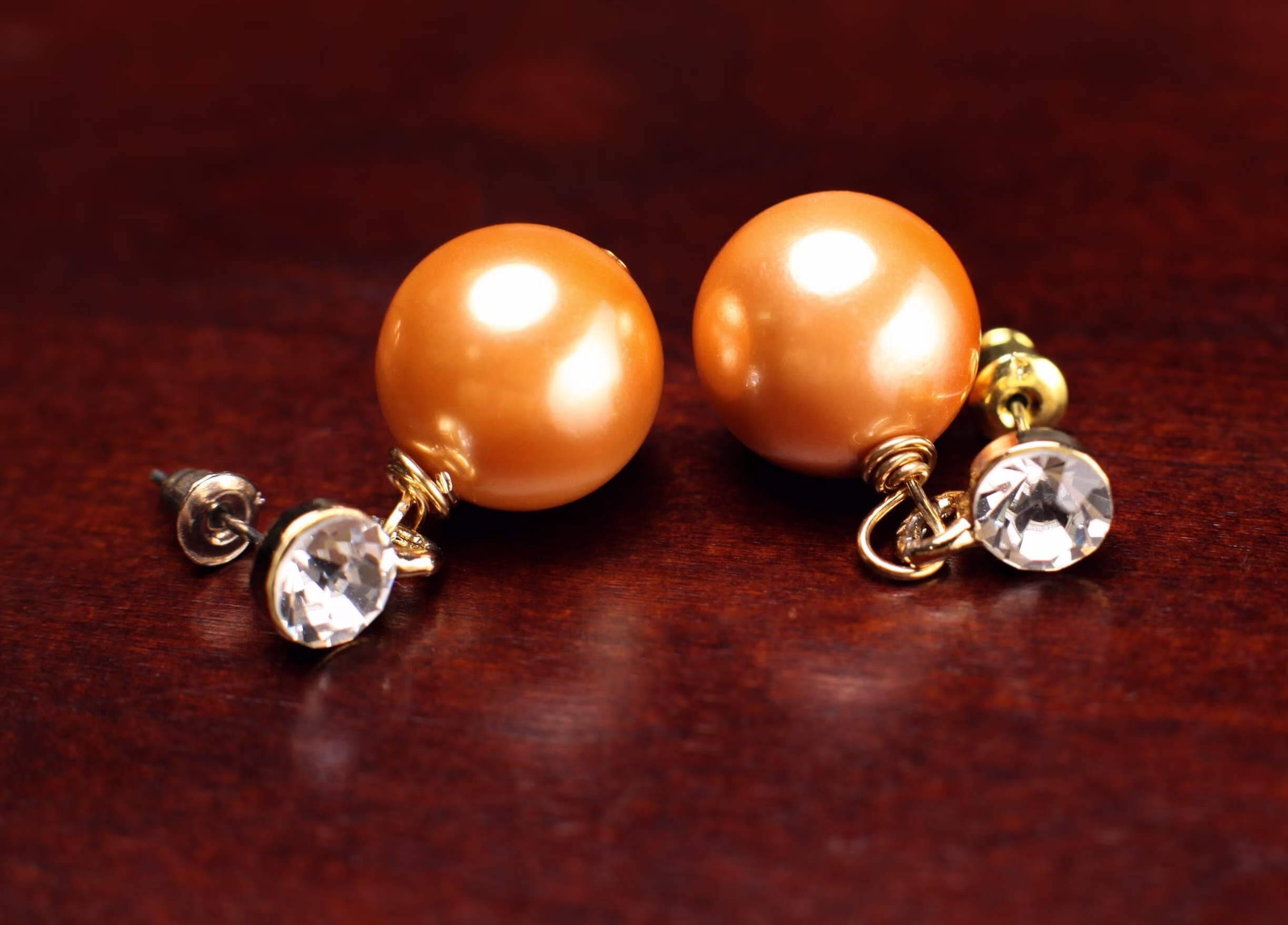Honey Yellow South Sea Shell Pearl 12mm, 14mm Largre High Luster Earrings, Leverback Or Crystal Post, Bridal, Gift For Her