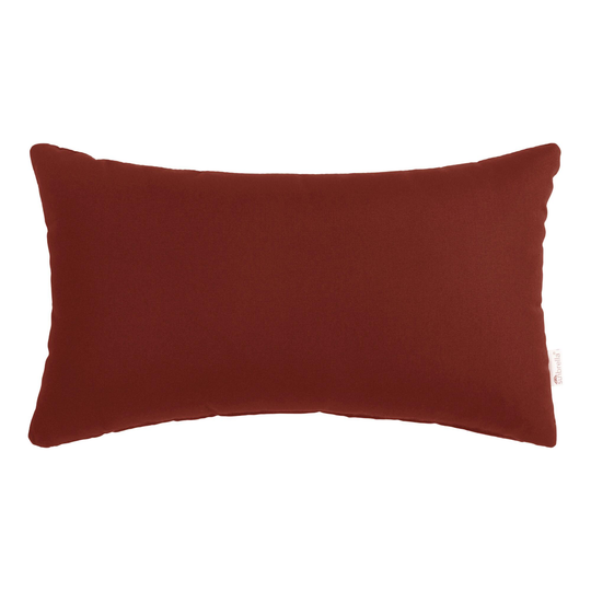 Sunbrella Terracotta Canvas Outdoor Patio Lumbar Pillow: Orange - Acrylic by World Market