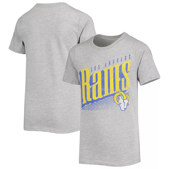 Youth Heathered Gray Los Angeles Rams Winning Streak T-Shirt, Boy's, Size: YTH Large, Grey