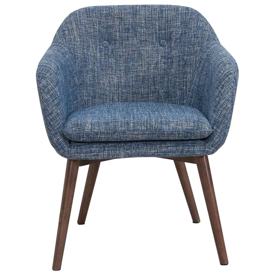 Worldwide Homefurnishings Midcentury Blue Blend Contemporary Accent Chair Polyester | 403-194BLU