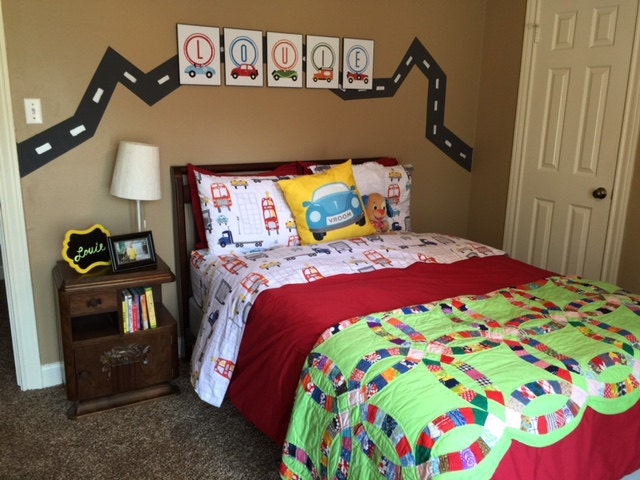 Classic Car Print - Personalized Name Boy's Room Decor Playroom Nursery Cars & Trucks Individual 4x6, 5x7, 8x10