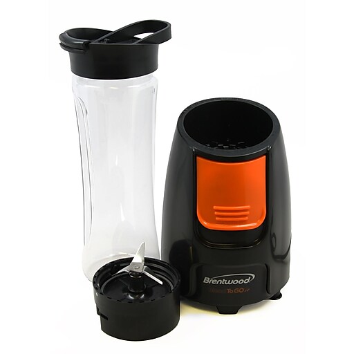 Brentwood Blend-To-Go 300 W Personal Blender; Black/Orange