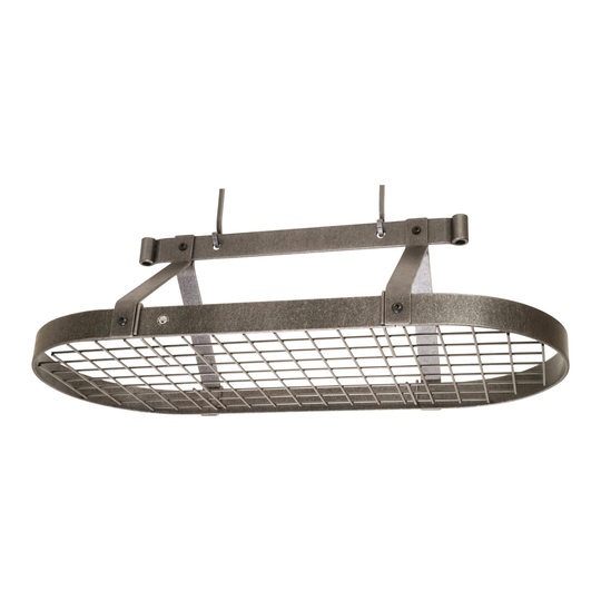 Enclume 36 Inch Hammered Steel Ceiling Pot Rack by World Market