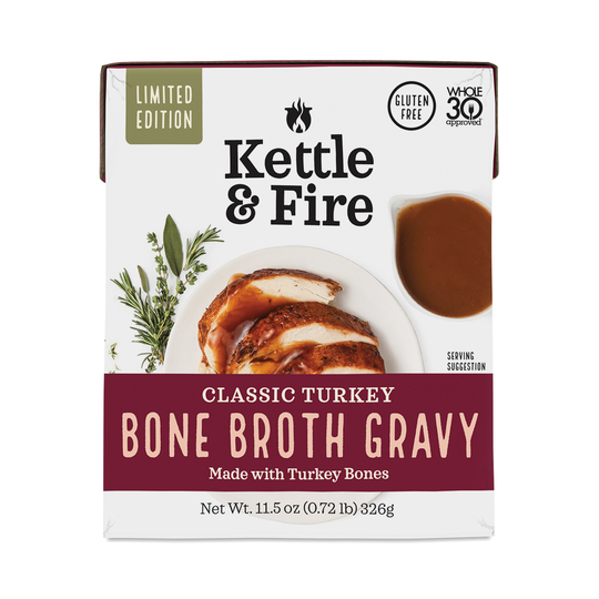 Kettle & Fire Turkey Gravy 11.5 oz carton