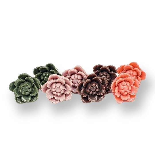 Flower Stud Earrings, Floral Post Minimalist Everyday Plant Lady Trendy Modern Chic Earring Gift