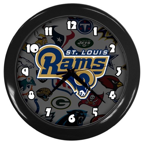 Los Angeles Rams Wall Clock Team Color NFL