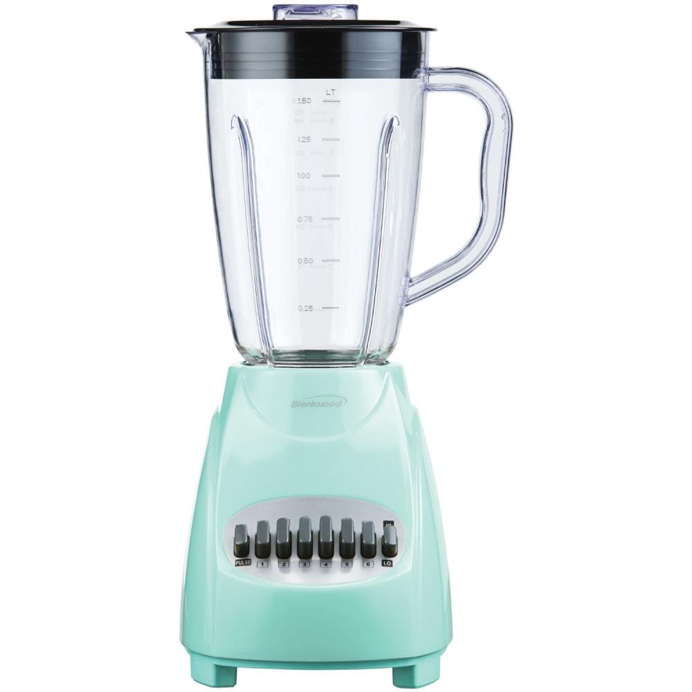 Brentwood Appliances 50-oz Blue 350-Watt Pulse Control Blender Stainless Steel | JB-220BL