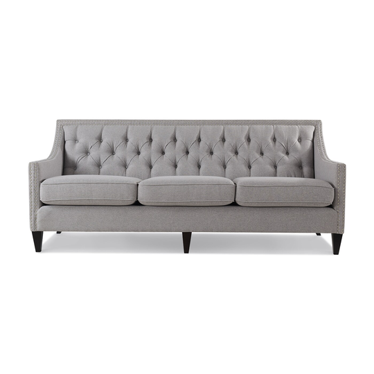 Jennifer Taylor Home Marianne Midcentury Light Grey Yarn Dyed Polyester/Blend Sofa in Gray | 63680-3-962