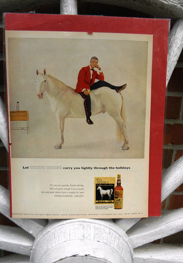 Vintage White Horse Blended Scotch Whisky Magazine Ad - 1956 From Dustymillerantiques