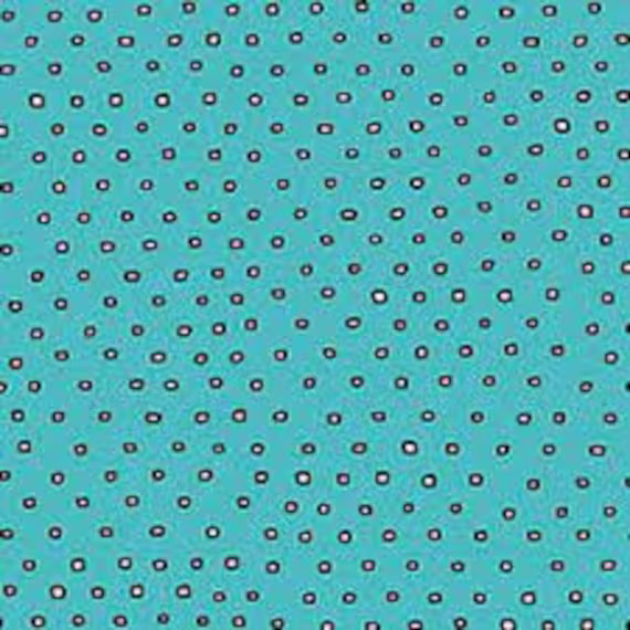 Pixie Square Dot Blender - Dark Aqua Fabric By Ink & Arrow
