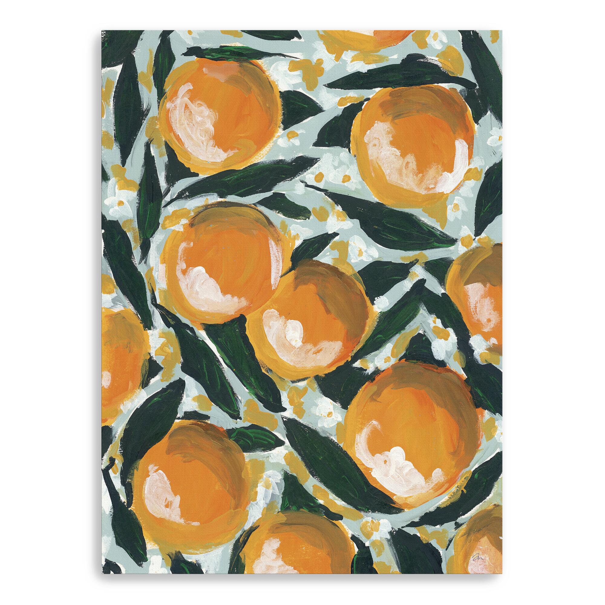 Peach Tree Canvas Wall Art - Medium by World Market