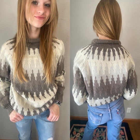 Vintage Soft Wool Blend Pullover Sweater, Size Medium