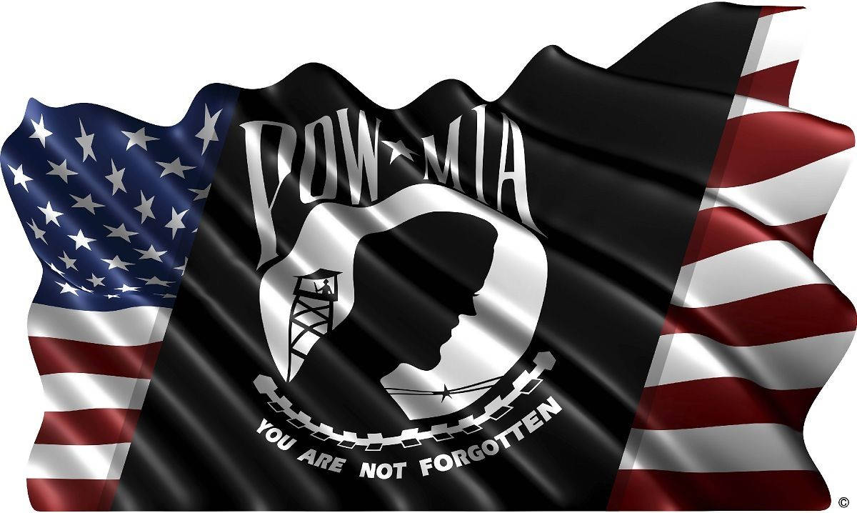 American Flag Pow Mia Blend Camper Rv Motor Home Mural Vinyl Graphic Decal Sticker