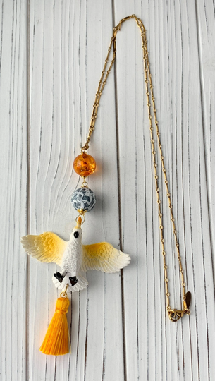 Lenora Dame Calypso The Cockatoo Pendant Necklace