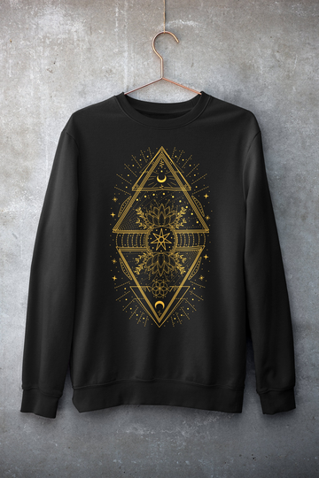 Faery Star | Pagan Clothing Heavy Blend Crewneck Sweatshirt/Hoodie Wiccan Witchy Witchcraft Setogram Elven Gift