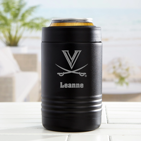 Ncaa Virginia Commonwealth Rams Personalized Stainless Insulated Can Holder, Sport Gifts, Gift For Dad, Him, Beer