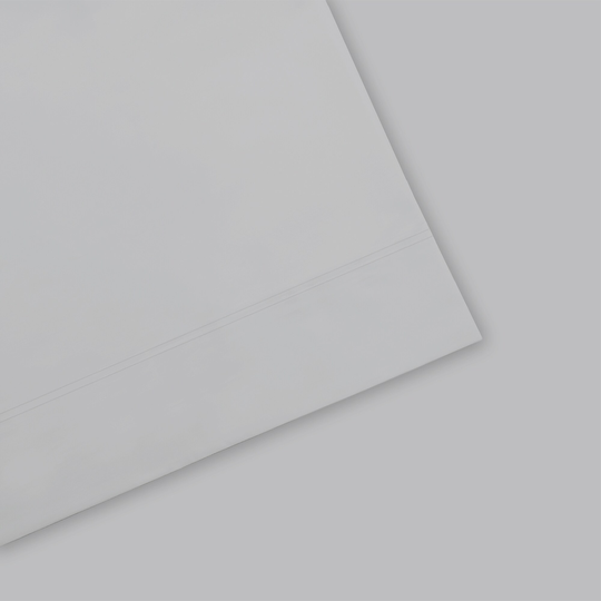COLOR SENSE 800TC Easy Care Sateen Queen 800-Thread Count Cotton Polyester Blend Light Gray Bed Sheet | 8903062033776