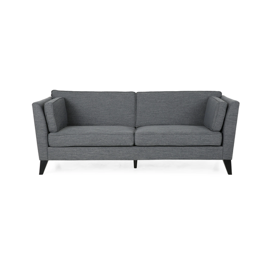 Best Selling Home Decor Bradford Modern Charcoal and Dark Brown Polyester/Blend Sofa in Gray | 313238