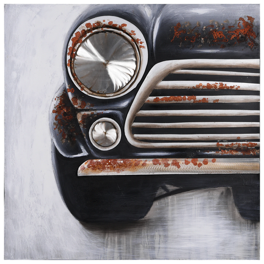 Empire Art Direct Hand Painted Wall Art 40-in W x 40-in H Metal Travel Wall Sculpture | RAM-MH217A-4040