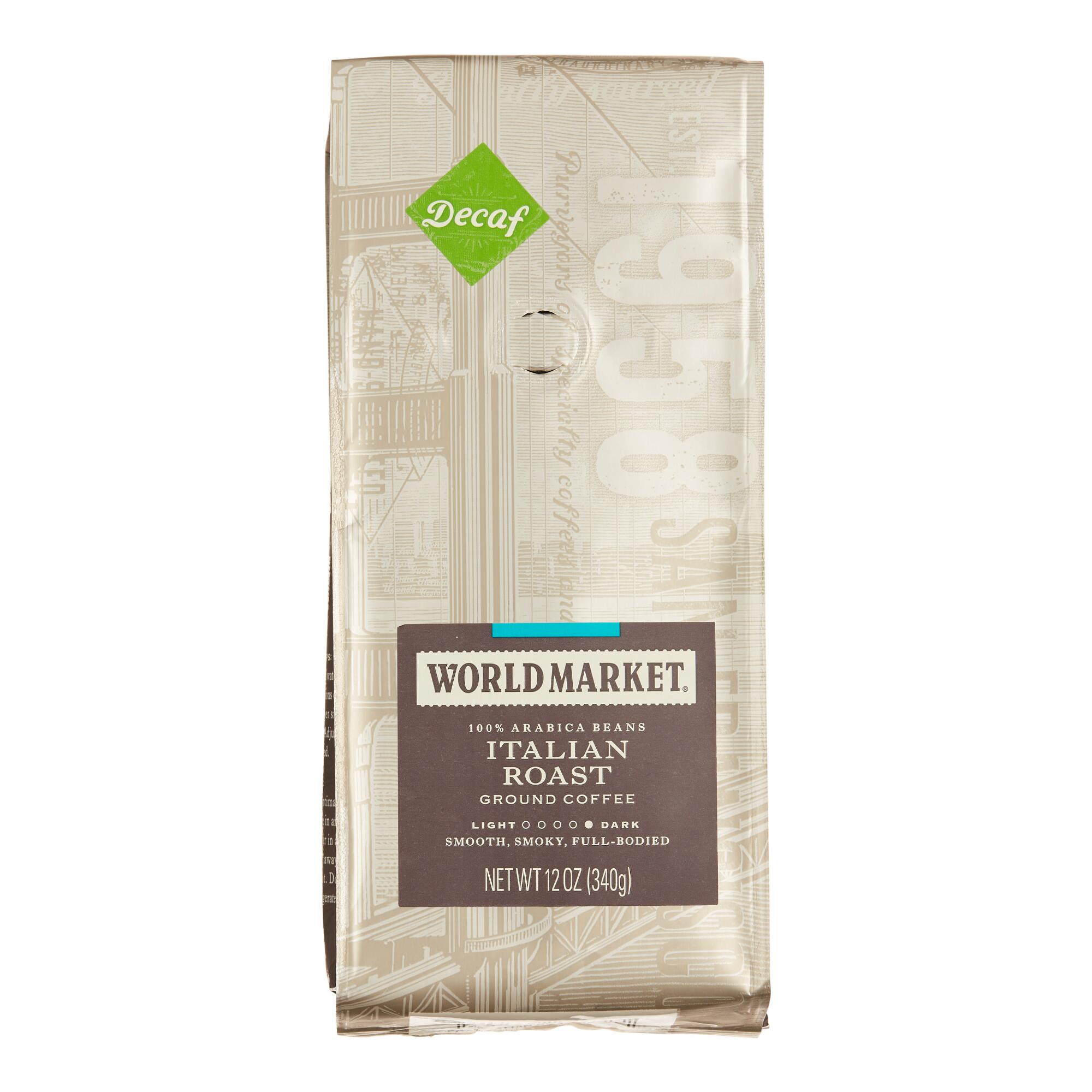 12 oz. World Market Decaf Italian Roast Coffee Set of 6 by World Market