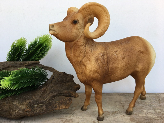 Vintage Breyer Bighorn Ram, Curly Horn Sheep, Plastic Figure, Dall Rocky Mountain Wildlife, Southwestern Decor, Molding Co