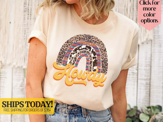 Howdy Graphic Tee, Women Shirt, Country Music Nashville Western Cowgirl Funny Southern Shirt